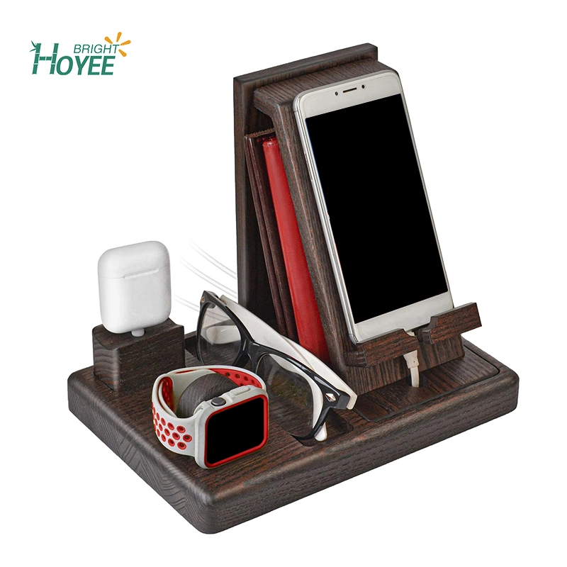 Eco-Friendly Wood Phone Docking Station