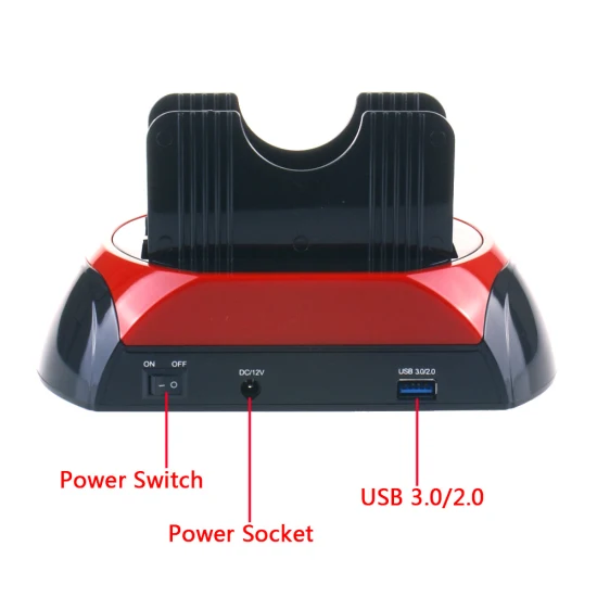 Anera All in One HDD Docking Station com porta USB 3.0 2.0 para gabinete SATA IDE HDD SSD de 2,5/3,5 polegadas