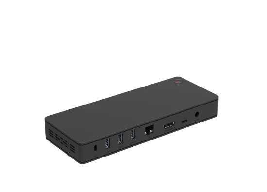 Base de disco rígido USB C certificada pela Intel Thunderbolt 3 4K Display Docking Station com adaptador Dp para HDMI